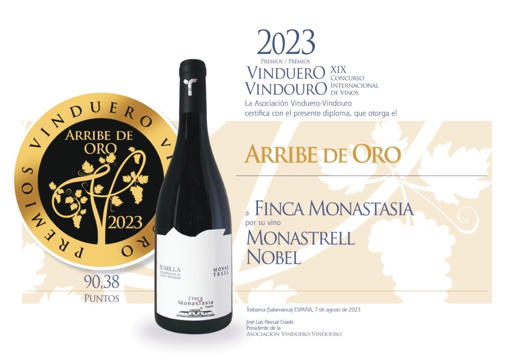 diploma 2023 arribe de oro ribera del duero monastrell