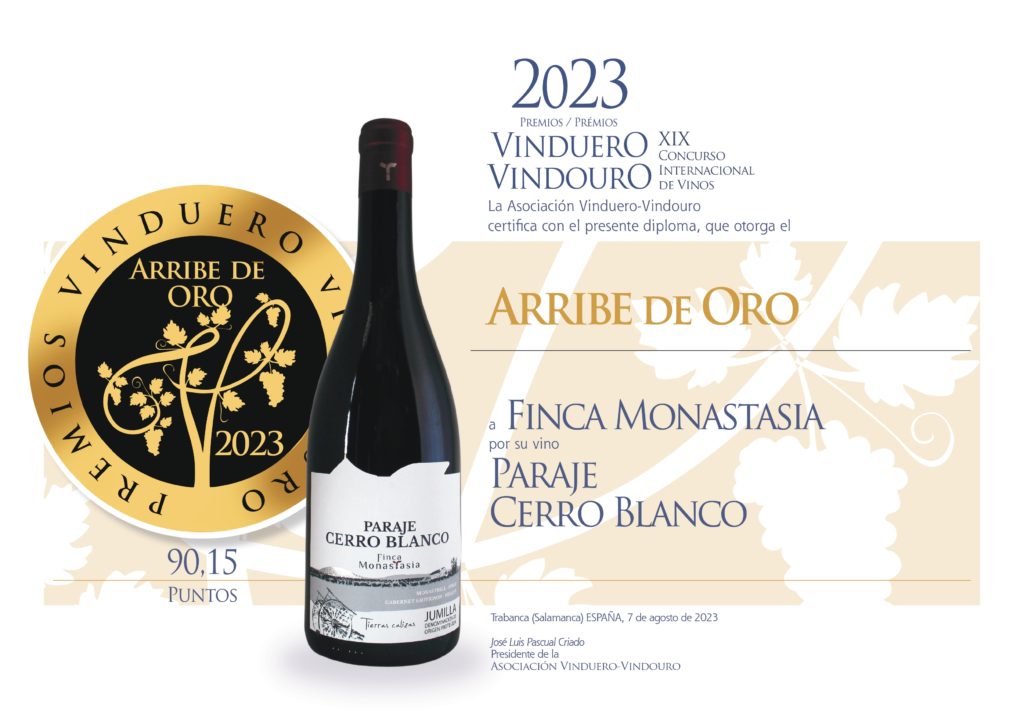 diploma 2023 arribe de oro ribera del duero paraje de cerro blanco